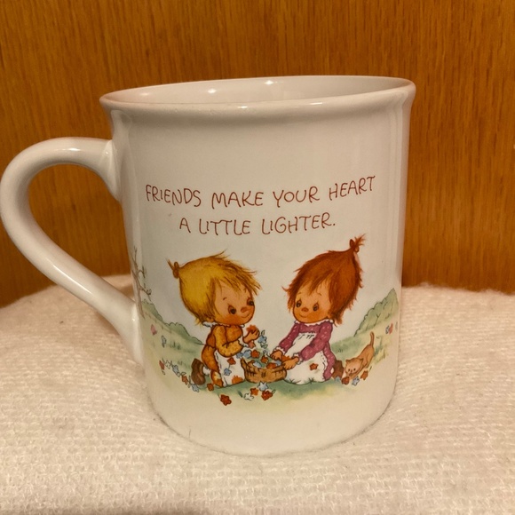 VTG Hallmark Betsey Clark Mug Mates Friends Make Heart Light 1983 Rainbow - Picture 2 of 8